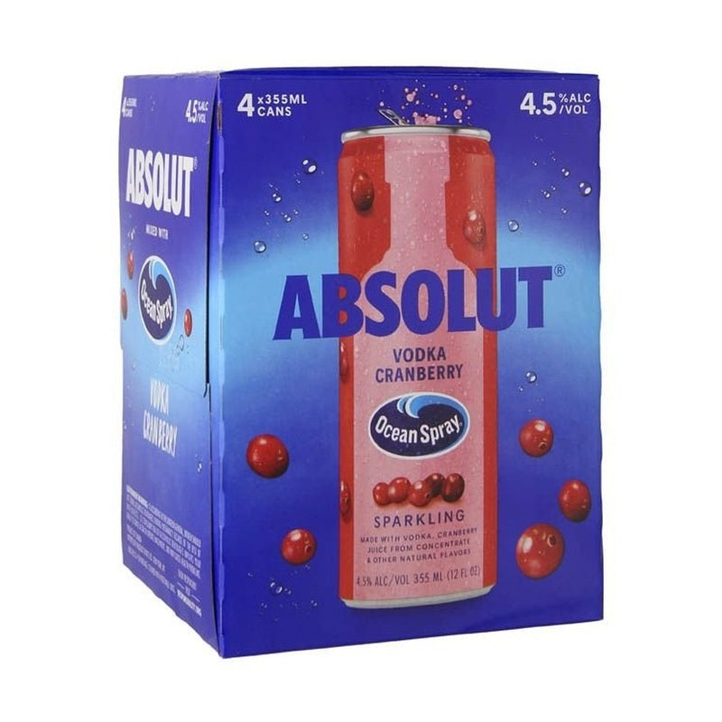Ocean Spray? Absolut? Vodka Sparkling Cranberry 4-Pack