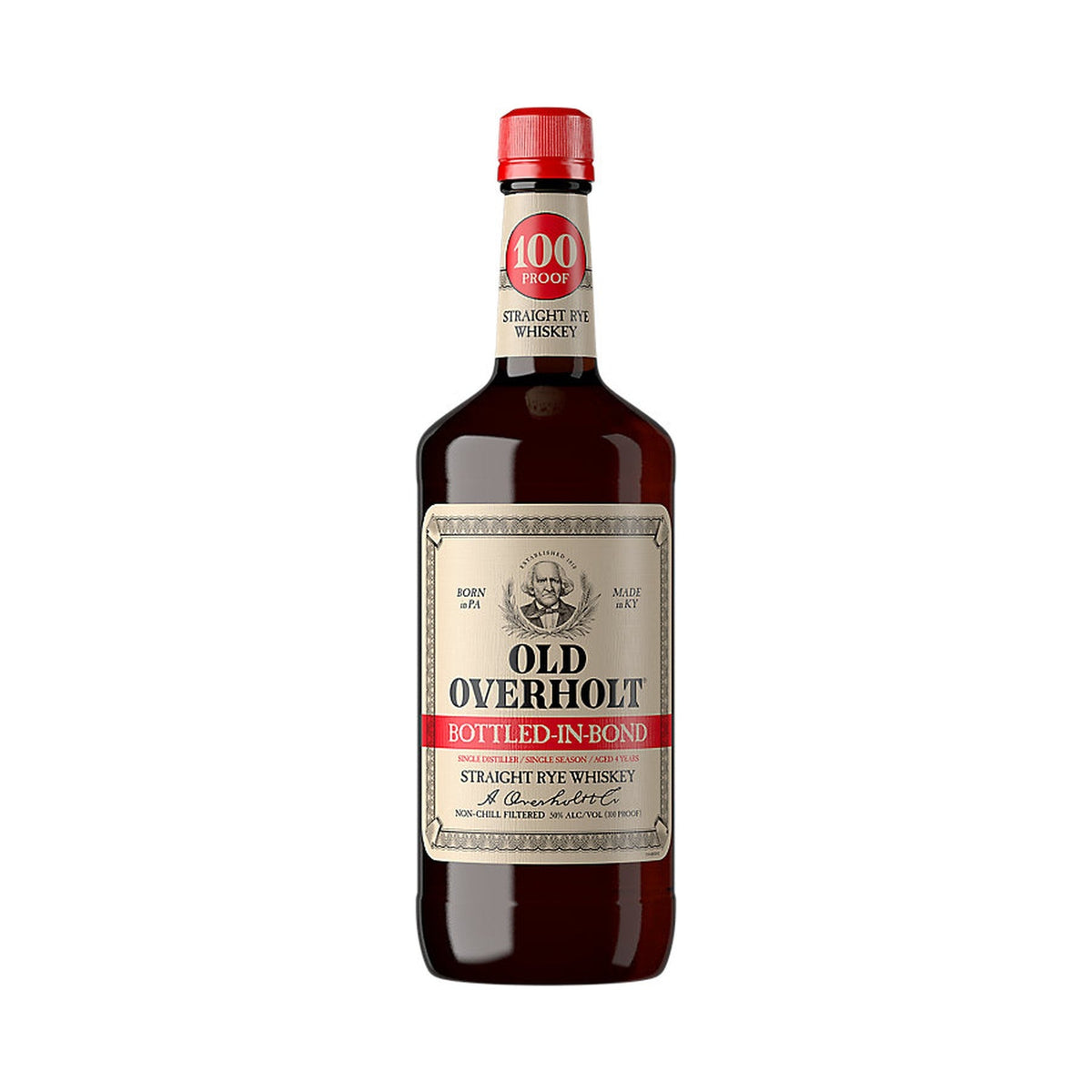 Old Overholt Bottled-in-Bond Straight Rye Whiskey 1L