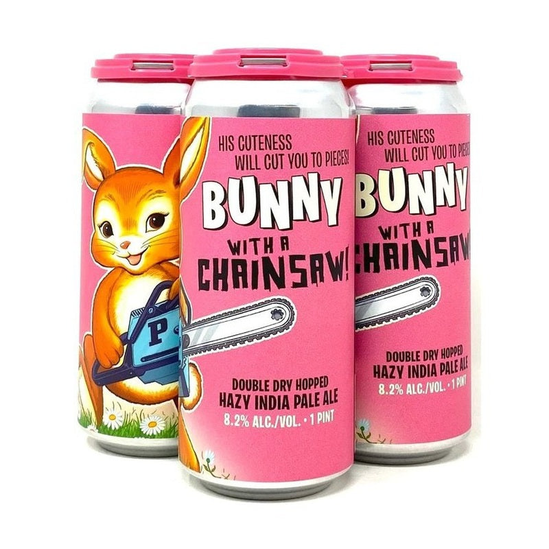 Paperback Brewing Co. Bunny with a Chainsaw! Hazy IPA Beer 4-Pack