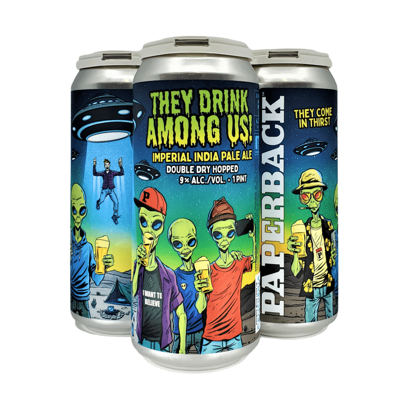 Paperback Brewing Co. They Drink Among Us! Imperial IPA Beer 4-Pack