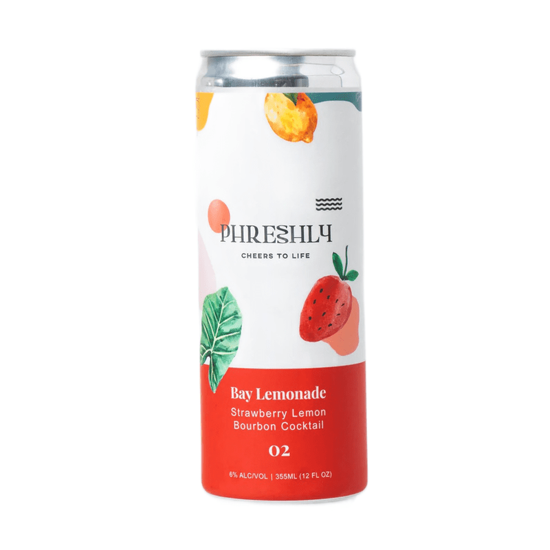 Phreshly Bay Lemonade Strawberry Lemon Bourbon Cocktail 4-Pack