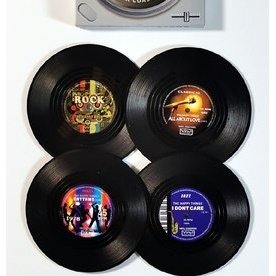 Retro Vinyl Record / CD Music Coaster
