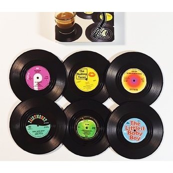 Retro Vinyl Record / CD Music Coaster