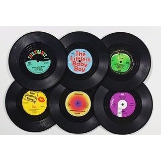 Retro Vinyl Record / CD Music Coaster