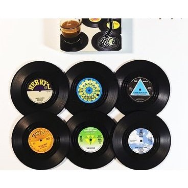Retro Vinyl Record / CD Music Coaster