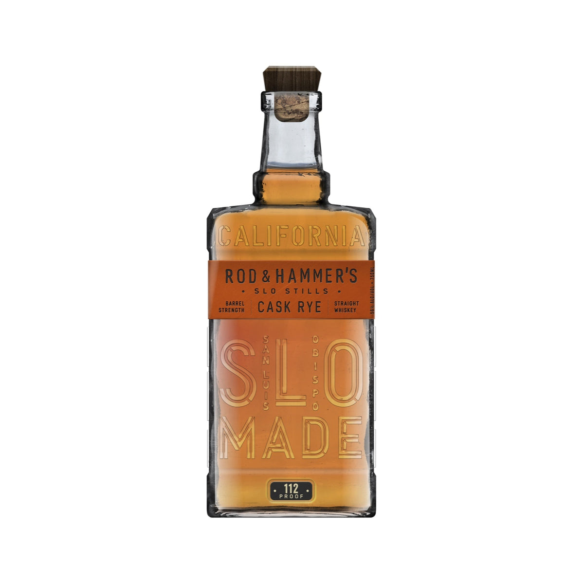 Rod & Hammer's SLO Stills Cask Rye Whiskey 2 Year Old 750ml