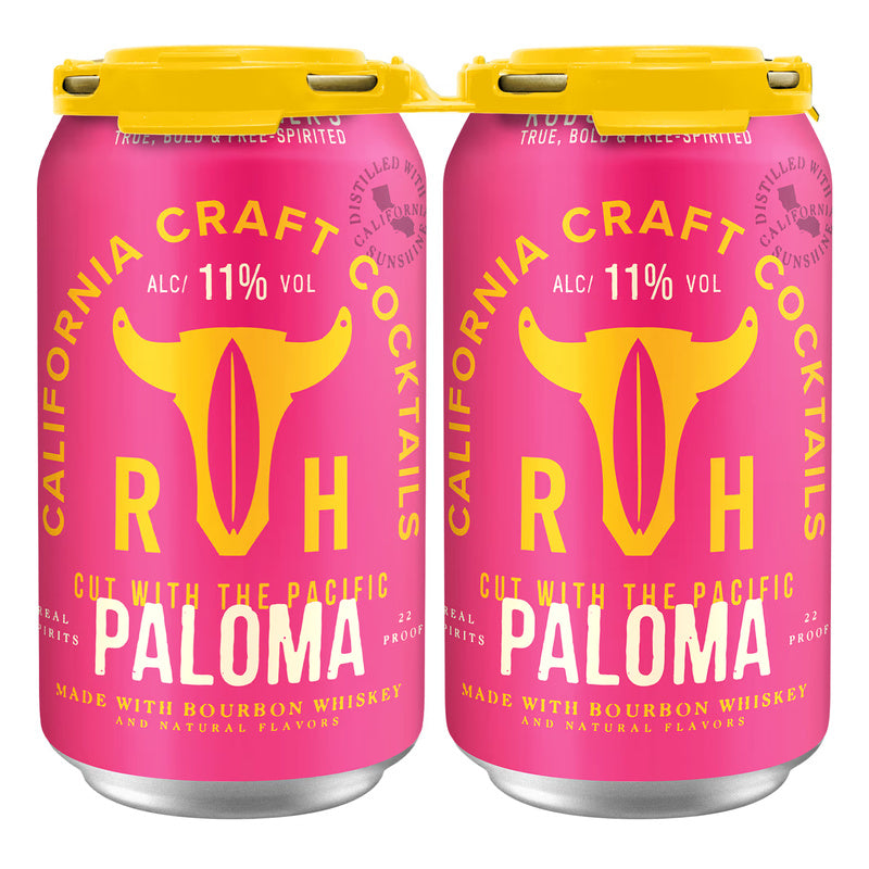 Rod & Hammer's Whiskey Paloma Canned Cocktail 4 Pack 12oz