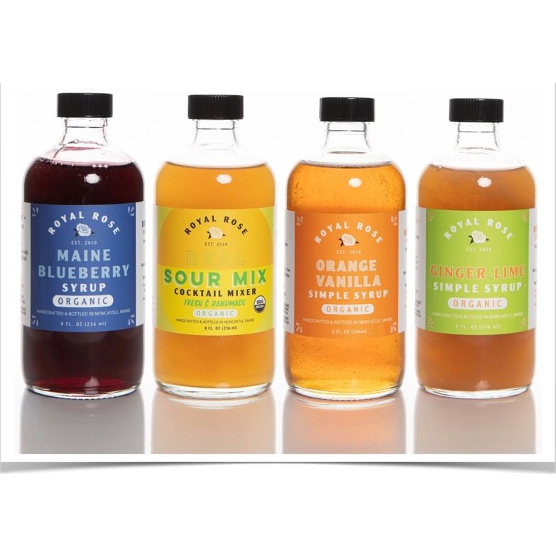 Royal Rose Organic Syrups Vodka Cocktail Pack (4 x 8oz)
