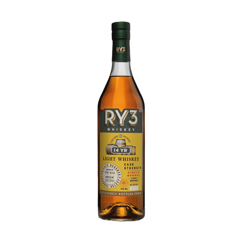 Ry3 14 Year Old Single Barrel Cask Strength Light Whiskey