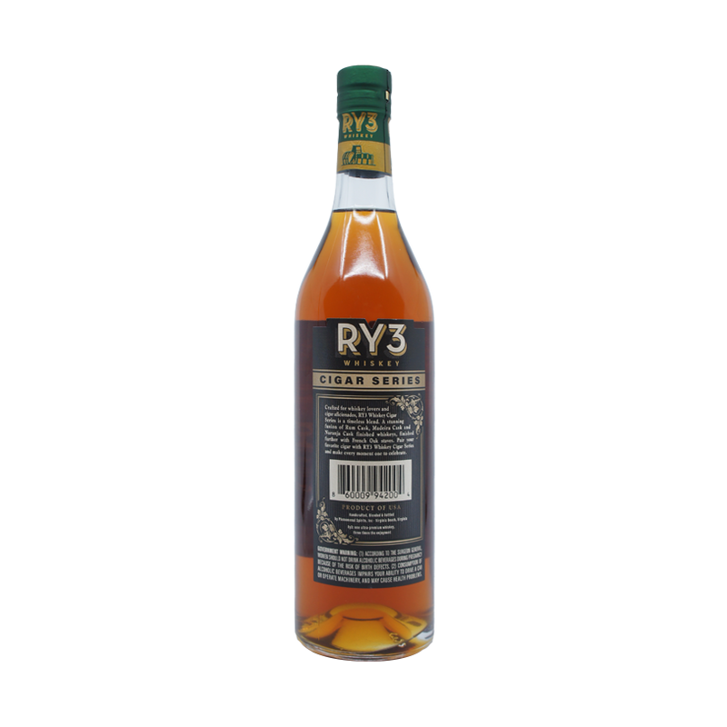 Ry3 Whiskey Cigar Series Cask Strength Rye Whiskey