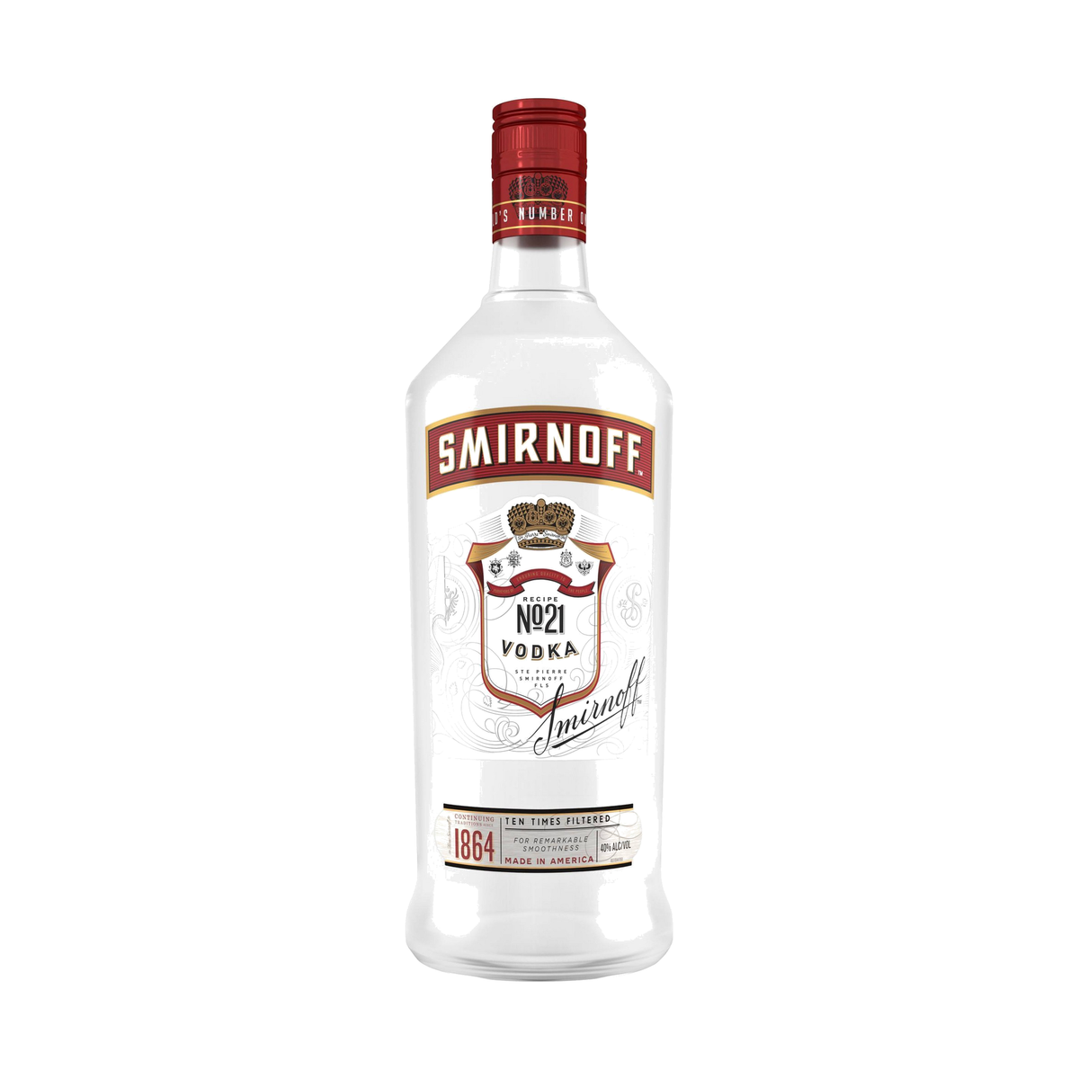 Smirnoff No. 21 Vodka 1.75L PET Bottle