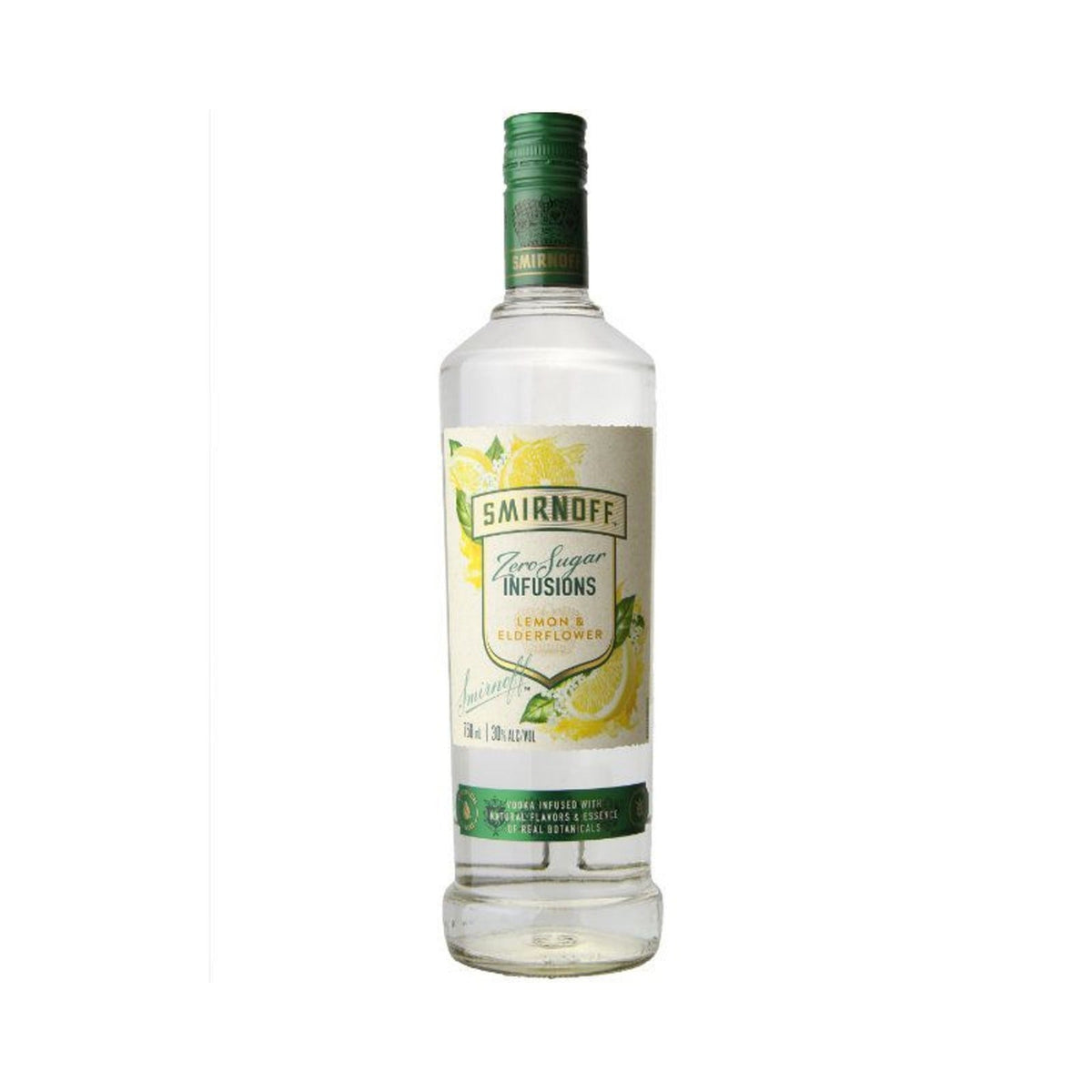 Smirnoff Zero Sugar Infusions Lemon & Elderflower Vodka 750ml