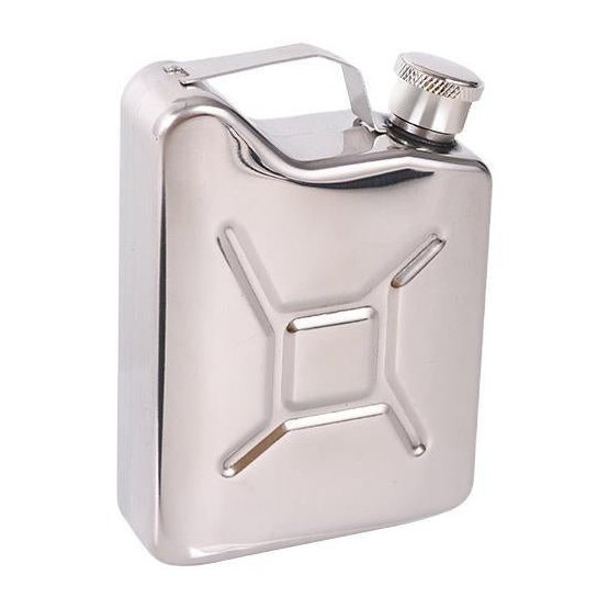 Stainless Steel Jerry Can Spirits Flask