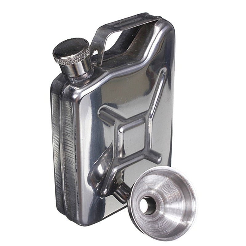 Stainless Steel Jerry Can Spirits Flask