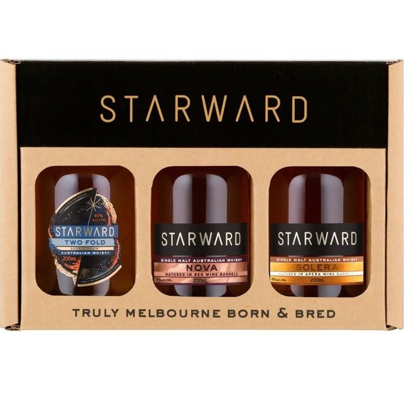 Starward Two-Fold/Nova/Solera Australian Whisky 3-Pack (200ml)