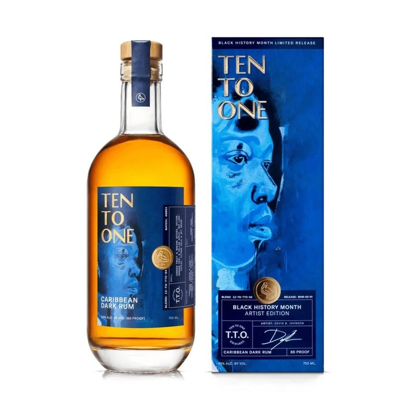 Ten To One 'Black History Month' Artist Edition Caribbean Dark Rum