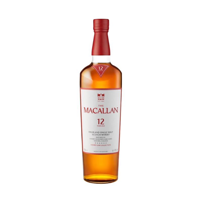 The Macallan 12 Year Old Sherry Oak Cask Highland Single Malt Scotch Whisky