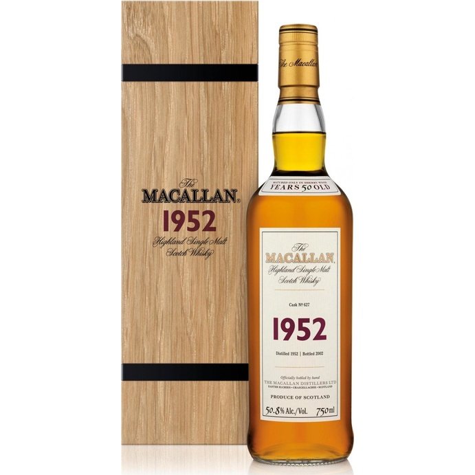 The Macallan Fine & Rare 1952 Cask 627 50 Year Old Single Malt Whisky