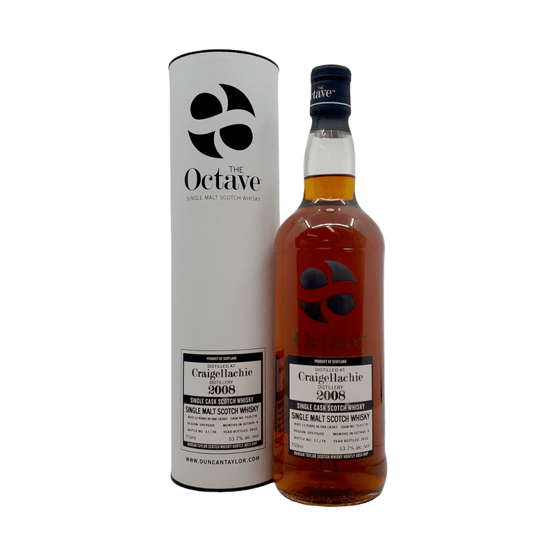 The Octave 13 Year Old Craigellachie 2008 Single Cask Single Malt Scotch Whisky