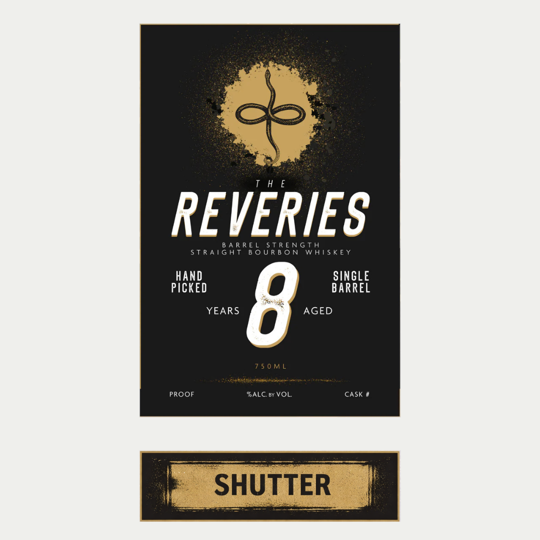 The Reveries Shutter 8 Year Old Kentucky Straight Single Barrel Bourbon Whiskey