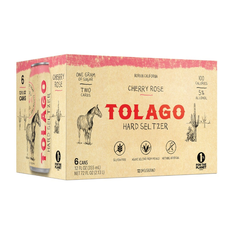 Tolago Cherry Rose Spiked Seltzer 6-Pack (6 x 355 mL)