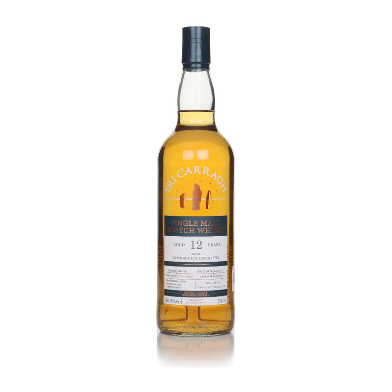 Tri Carragh Tamnavulin 12 Year Old Single Malt Scotch Whisky 700mL