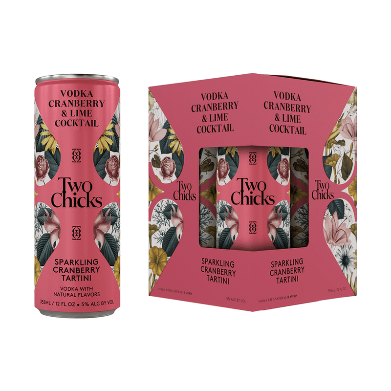 Two Chicks Sparkling Cranberry Tartini 4-Pack Cocktail