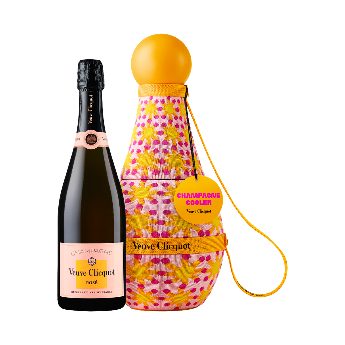 Veuve Clicquot Brut Rosé Sun Totem by Yinka Ilori 750ml