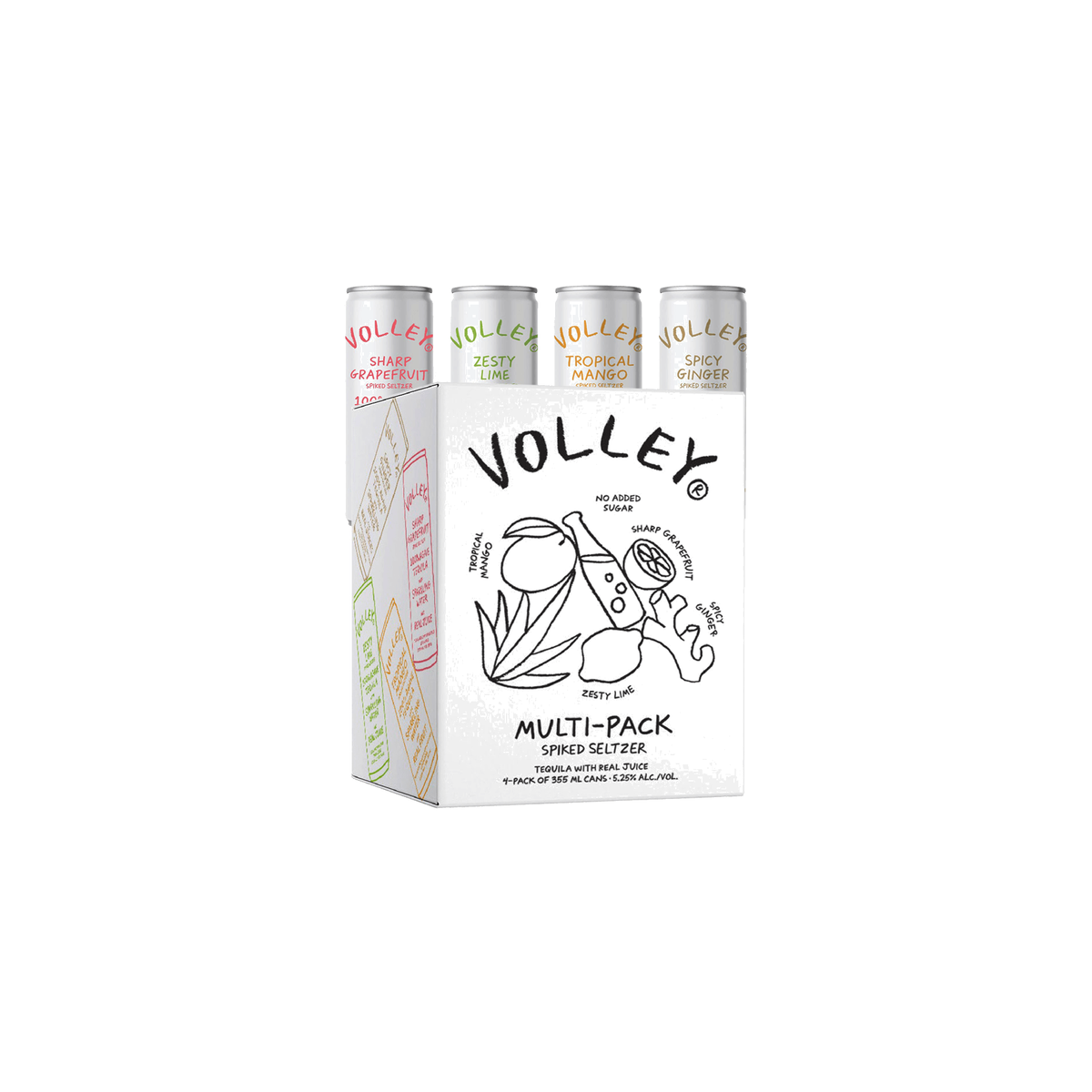 Volley Tequila Seltzer Variety 4-Pack
