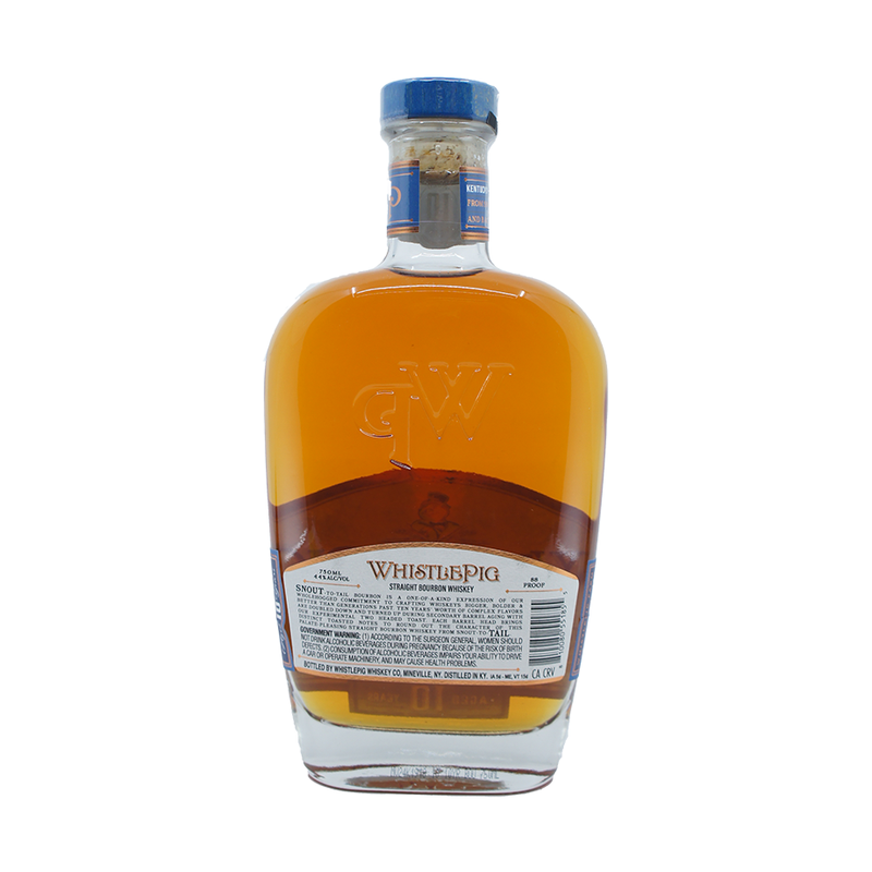WhistlePig Snout To Tail 10 Year Old Toasted Bourbon