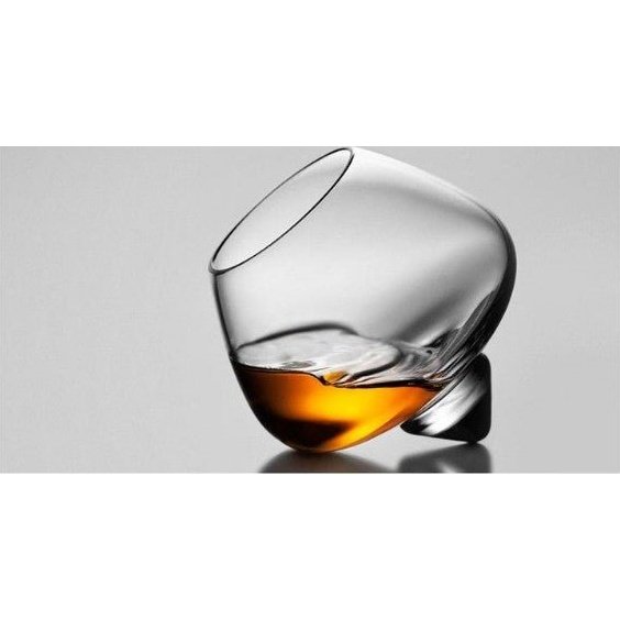 Wide Belly Spirits Crystal Glass