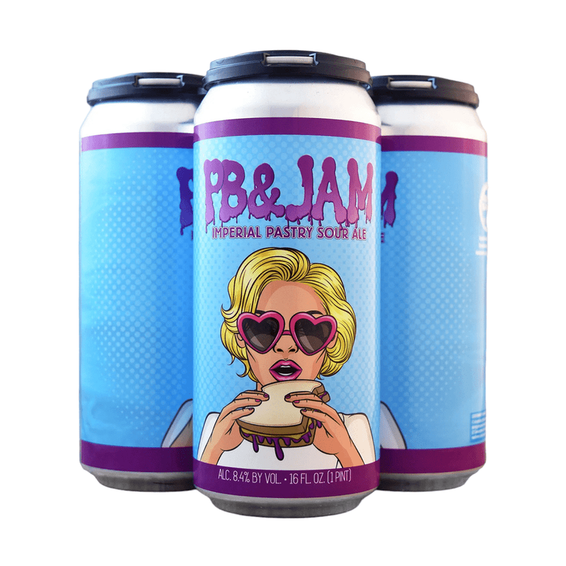 Wild Barrel Brewing 'PB & Jam' Imperial Pastry Sour Ale Beer 4-Pack