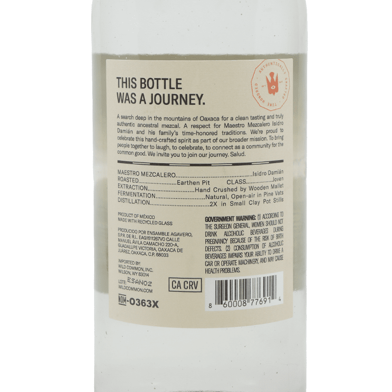 Wild Common Espadin Mezcal Ancestral