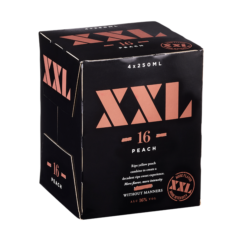 XXL Peach Moscato Flavored Wine 4-Pack