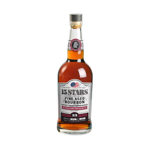 15 Stars 13 Year Old Timeless Reserve Bourbon Whiskey