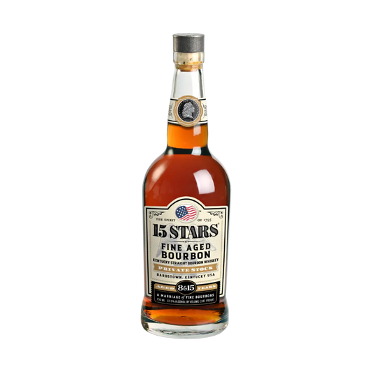 15 Stars 8 & 15 Year Old Private Stock Bourbon Whiskey