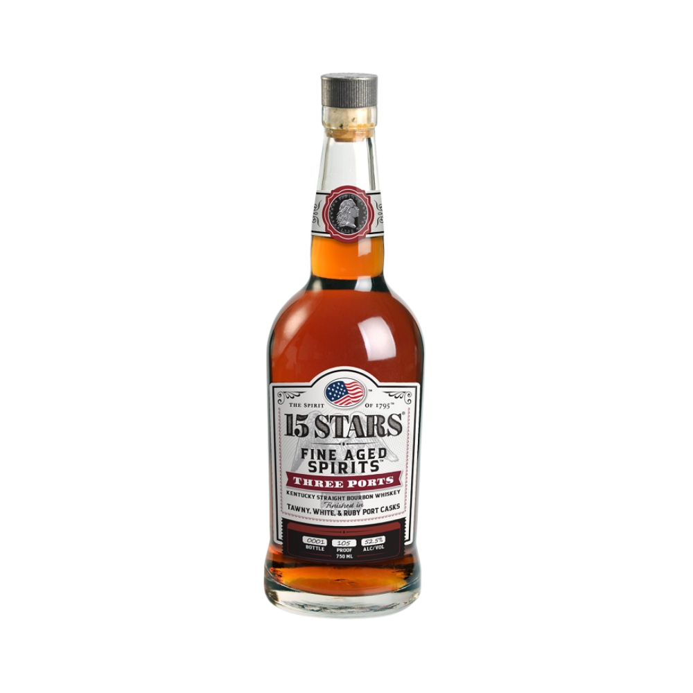 15 Stars Three Ports Bourbon Whiskey