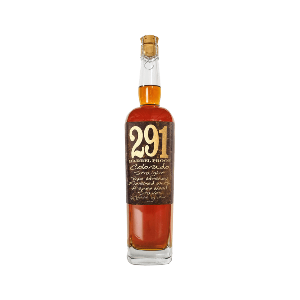 291 Colorado Barrel Proof Straight Rye Whiskey Finished with Aspen Wood Staves 750 ml