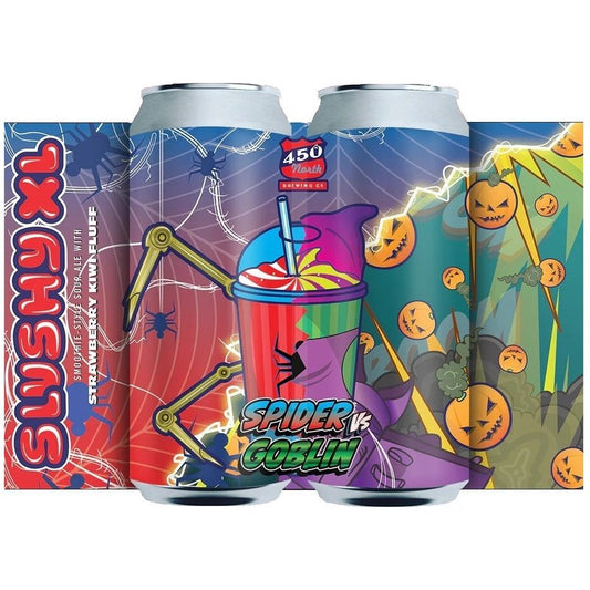 450 North Brewing Co. Spider vs Goblin Slushy XL Sour Ale Beer 4-Pack