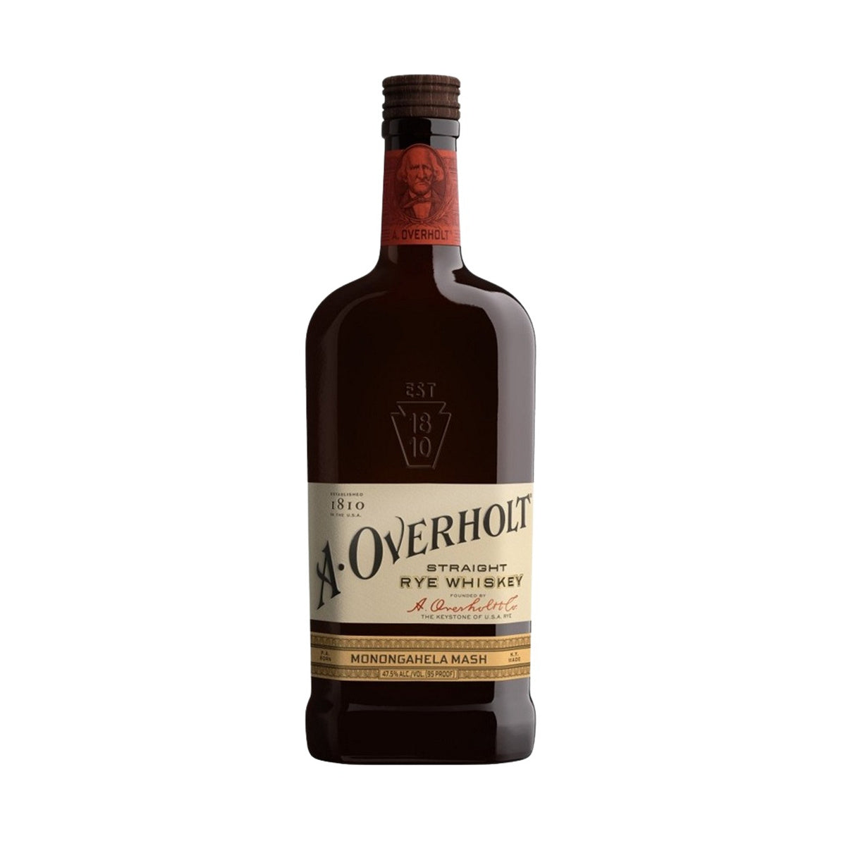 A. Overholt 4 Year Old Monongahela Mash Straight Rye Whiskey