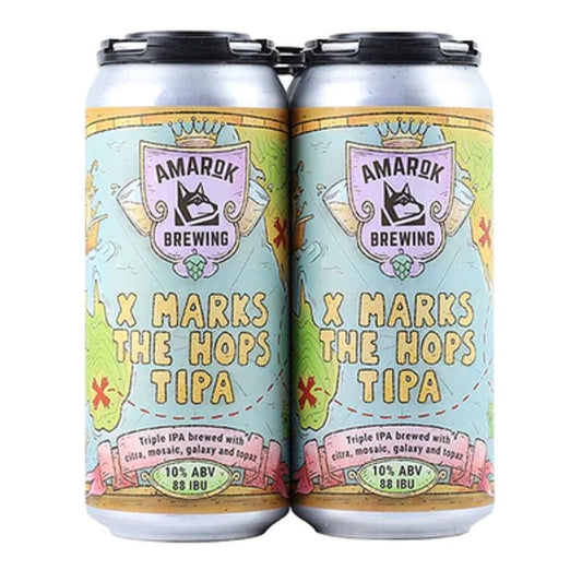 Amarok Brewing 'X Marks The Hops' TIPA Beer 4-Pack