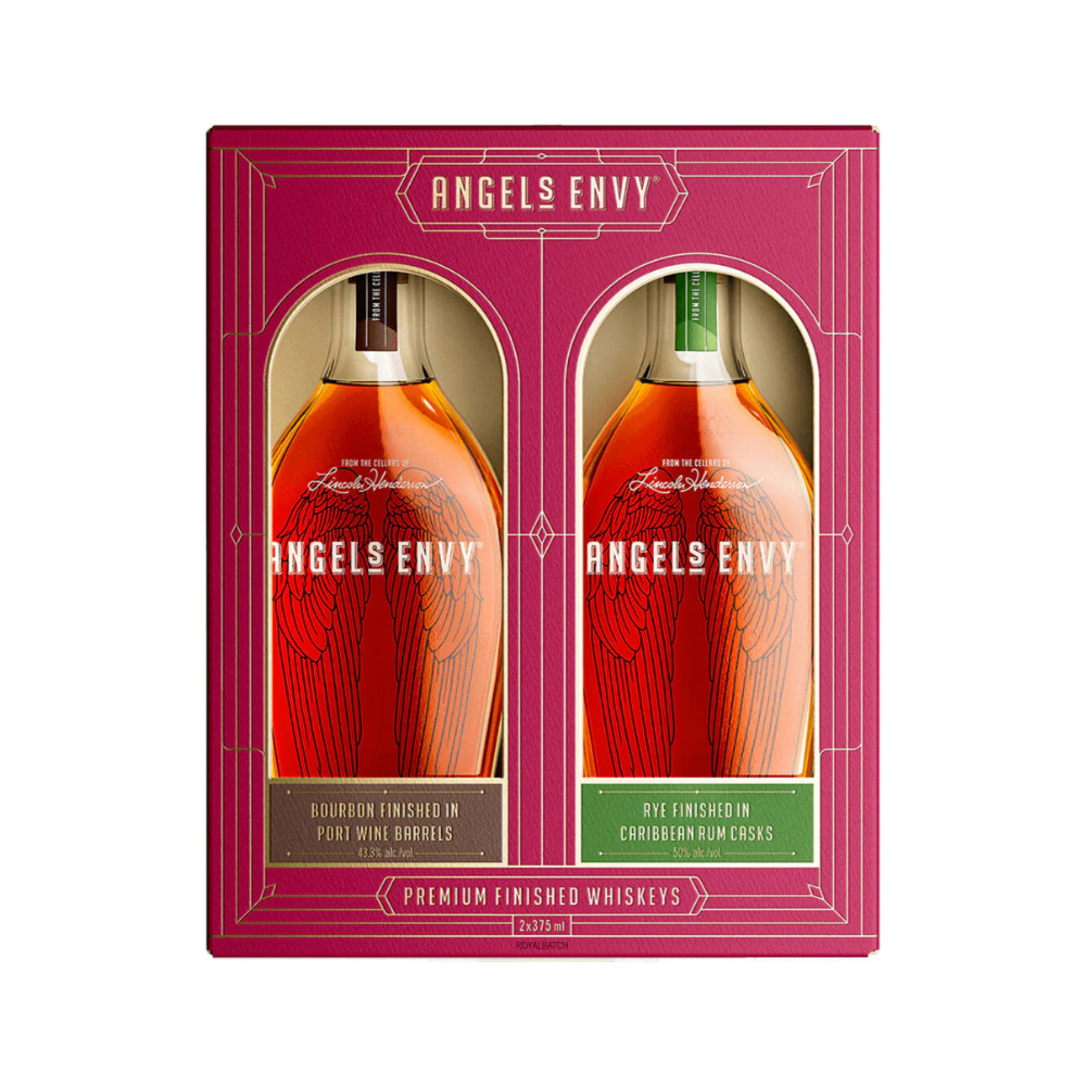 Angels Envy Bourbon and Rye Gift Pack 375 ml