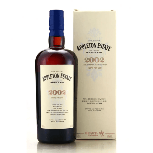 Appleton Estate 'Hearts Collection 20 Year 2002' Jamaican Pot Still Rum