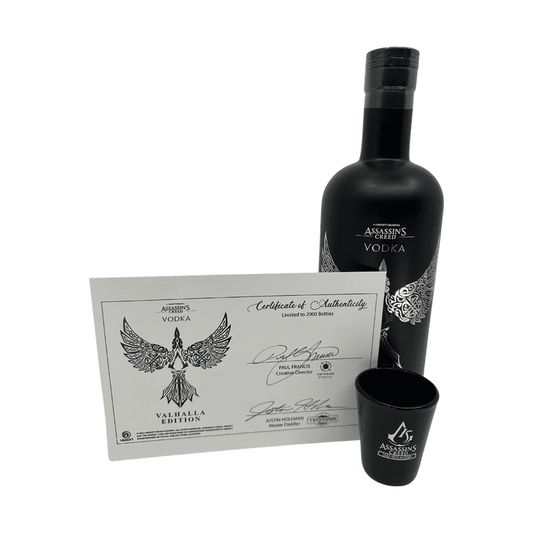 Assassin's Creed Vodka 'Valhalla Edition' Collectors Release with Certificate & Glass Gift Set