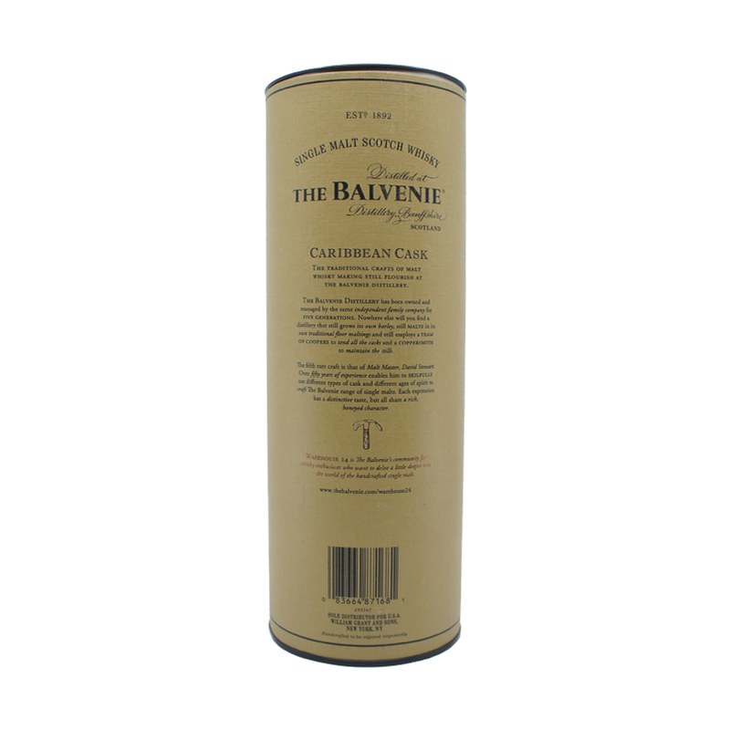 Balvenie 14yr Caribbean Rum Cask Speyside Single Malt (750mL)