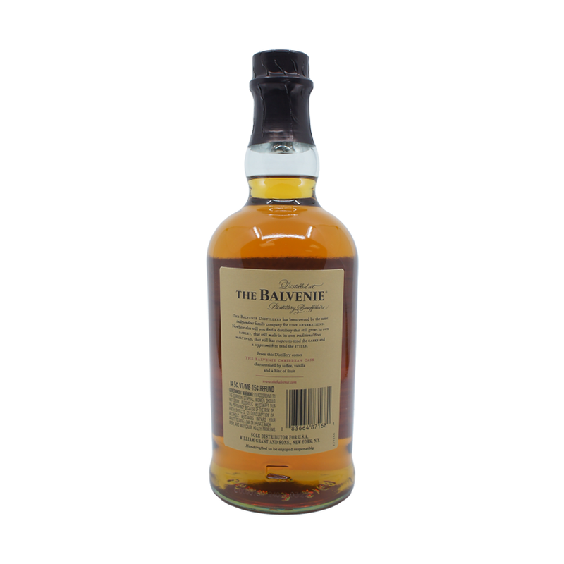 Balvenie 14yr Caribbean Rum Cask Speyside Single Malt (750mL)