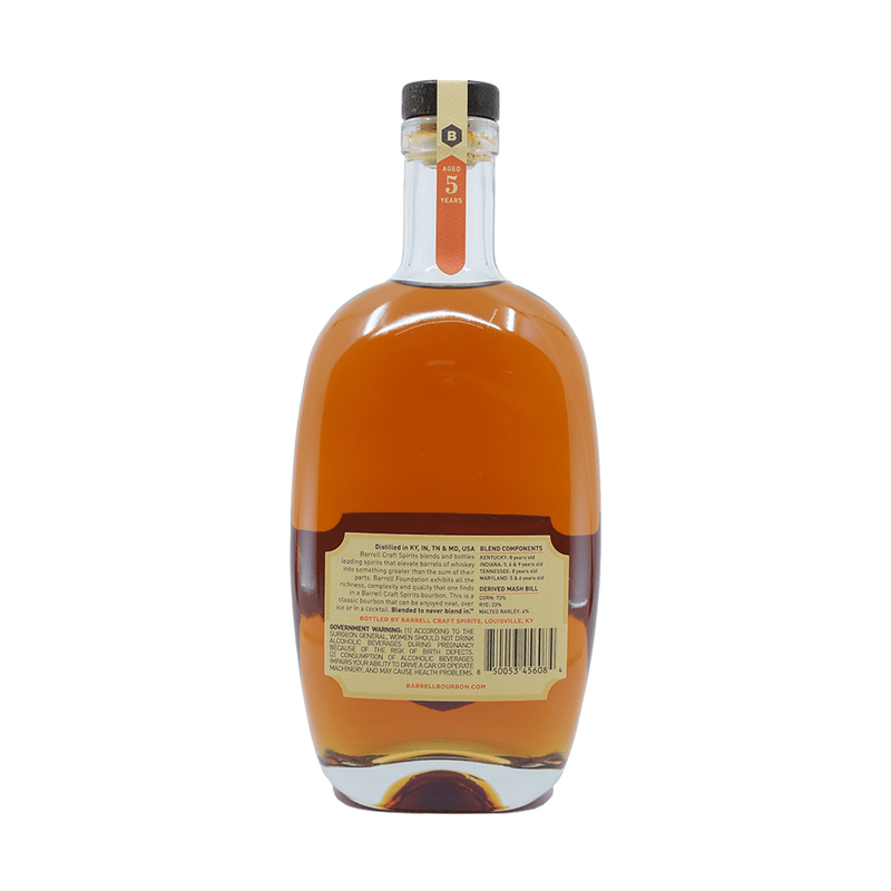Barrell Bourbon 'Foundation' 5 Year Old Blended Straight Bourbon Whiskey
