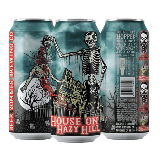 Beer Zombies Brewing Co. 'House On Hazy Hill' DIPA Beer 4-Pack