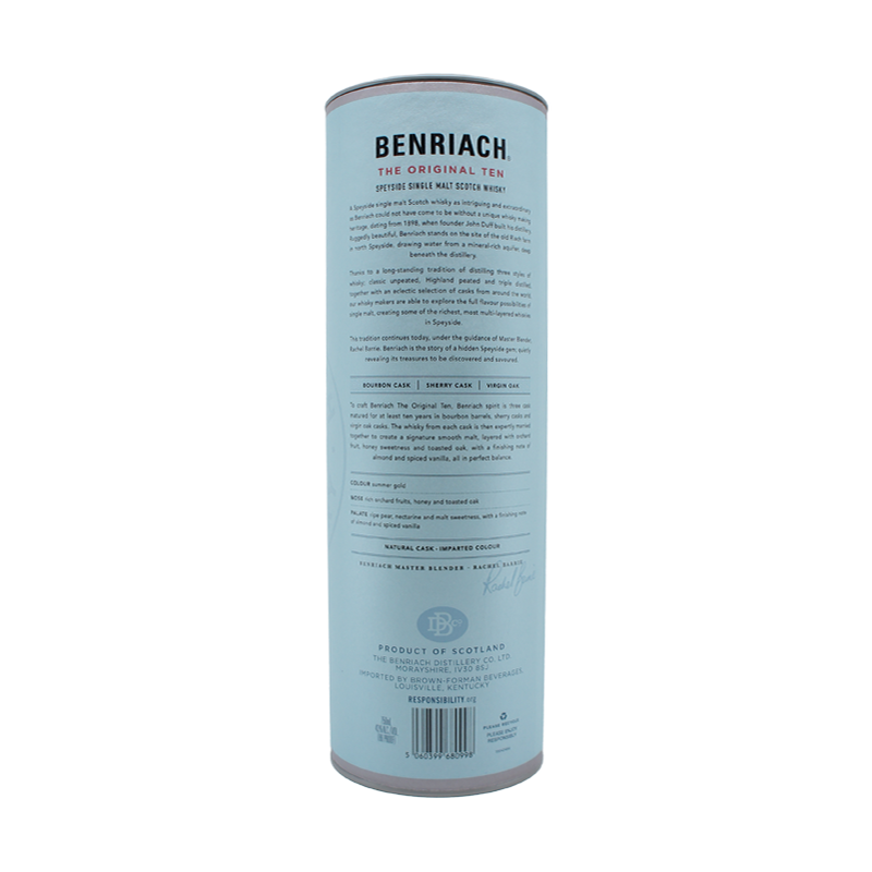 Benriach 10 Year Old 'The Original Ten' Three Cask Matured Speyside Single Malt Scotch Whisky