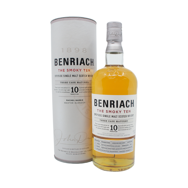Benriach 10 Year Old 'The Smoky Ten' Speyside Single Malt Scotch Whisky